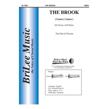 Brook - Chatter Chatter by Thomas Paul David Alfred Lord Tennyson for SA and Piano