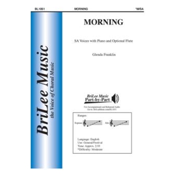 Morning by Franklin Glenda E Emily Dickinson for SA and Piano