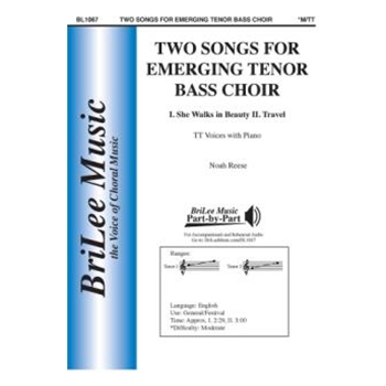 Two Songs for Emerging Tenor Bass Choir by Reese Noah Byron and Millay for TT and Piano