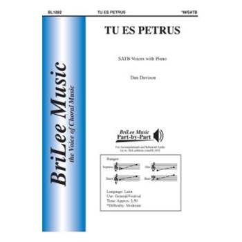 Tu Es Petrus by Davison Dan for SATB and Piano