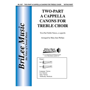 Two-part A Cappella Canons for Treble Choir