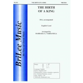 Birth Of A King by English Carol - Vardanega Barbara - for SSA