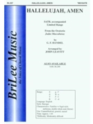 Hallelujah Amen by Handel George Frideric - Leavitt John - for SATB