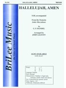Hallelujah Amen by Handel George Frideric - Leavitt John - for SAB and Piano