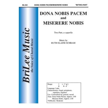 Dona Nobis Pacem/Miserere Nobis by Schram Ruth Elaine for 2-Part