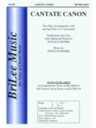 Cantate Canon by Moore Donald for 2-Part