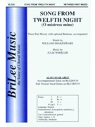 Song From Twelfth Night by Wheeler Julie for 3-Part Mixed
