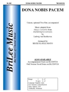 Dona Nobis Pacem by Beethoven Ludwig van - Mayo Becki Slagle - for Unison/2-Part