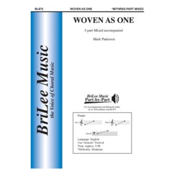 Woven as One by Patterson Mark Patterson Mark for 3-Part Mixed and Piano