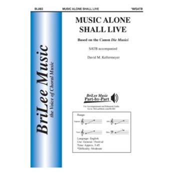 Music Alone Shall Live by Kellermeyer David - Kellermeyer David - for SATB