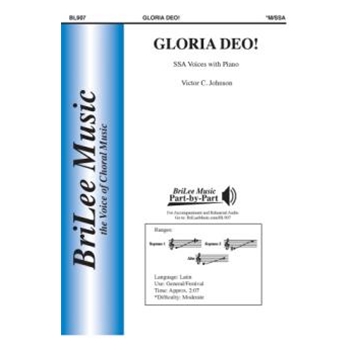 Gloria Deo by Johnson Victor C for SSA and Piano