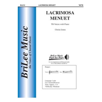 Lacrimosa Menuet by Jones Christi for TB and Piano