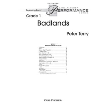 Badlands by Terry Peter for Full Score