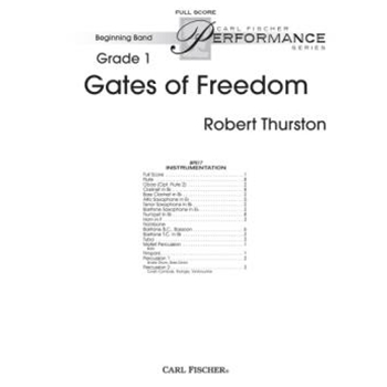 Gates Of Freedom by Thurston R for Full Score