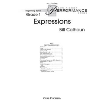 Expressions by Calhoun Bill for Full Score