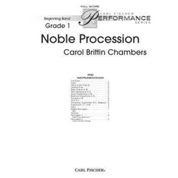 Noble Procession by Chambers Carol Brittin for Full Score