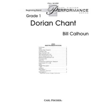 Dorian Chant by Calhoun Bill for Full Score