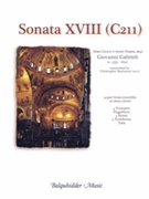 Sonata XVIII (C211) From Canzoni Et Sonate by Gabrieli Giovanni for