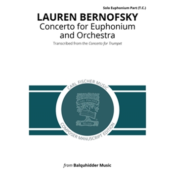 Concerto for Euphonium and Orchestra - T.C. solo part Transcribed from the Concerto for Trumpet