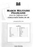 Marche Militaire Francaise by Saint-Saens Camille - Isaac - for Full Score