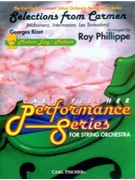 Selections from Carmen (Habanera Intermezzo Les Toreadors) by Bizet Georges - Phillippe Roy - for String Orchestra