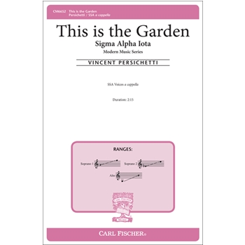 This Is The Garden by Persichetti for SSA