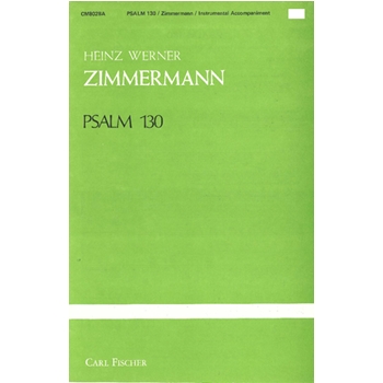 Psalm 130 by Zimmermann Heinz W for Instrumental Parts
