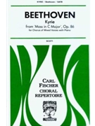 Kyrie From "mass In C Major" by Beethoven Ludwig van - Scott K Lee - for SATB