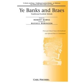 Ye Banks and Braes by Anonymous - Robinson Russell L - Burns Robert for 3-Part Mixed