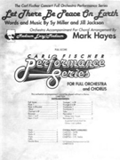 Let There Be Peace On Earth by Miller and Jackson - Hayes Mark - Jill Jackson Sy Mil for Full Score