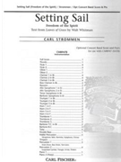 Setting Sail by Strommen Carl Walt Whitman for