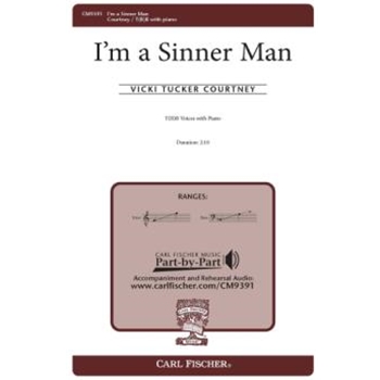 I'm a Sinner Man by Courtney Vicki Tucker Parker John D. for TBB and Piano