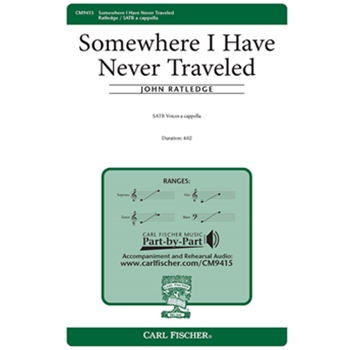 Somewhere I Have Never Traveled by Ratledge John Thomas H Troeger for SATB a cappella