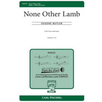 None Other Lamb by Butler Eugene Rossetti Christina for SATB and Piano