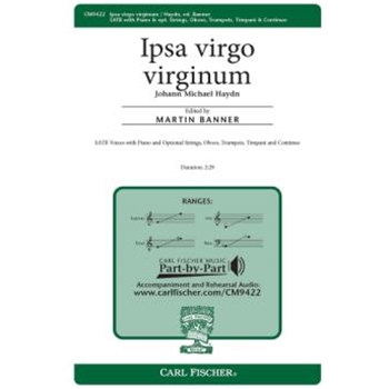 Ipsa Virgo Virginum by Haydn Michael - Banner Martin - for SATB and Piano