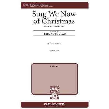 Sing We Now of Christmas by - Juneau Thomas Steve - for TB and Piano