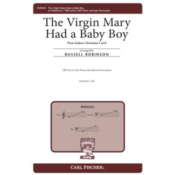 Virgin Mary Had a Baby Boy by - Robinson Russell L - for TBB and Piano