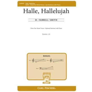Halle Hallelujah by Smith David Farrell for 3-Part Mixed and Piano