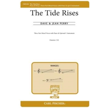 Tide Rises by Perry David A Longfellow Henry Wa for 3-Part Mixed and Piano
