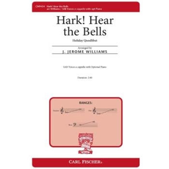 Hark Hear the Bells by - Williams J Jerome - Wilhousky Peter J. for SAB a cappella