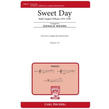 Sweet Day by Vaughan Williams Ralph - Moore Donald Paul - Herbert George for SAB a cappella