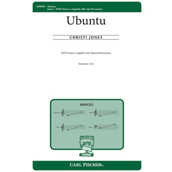 Ubuntu by Jones Christi for SATB a cappella