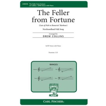 Feller from Fortune - Lots of Fish in Bonavist' Harbour by - Collins Drew - for SSATB and Piano