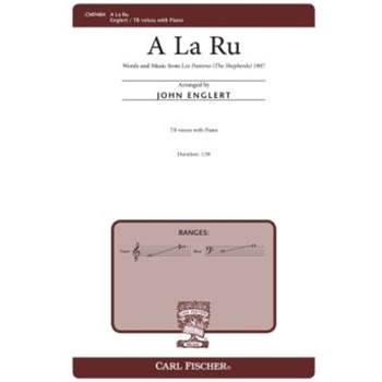 A La Ru by Los Pastores - Englert John - for TB and Piano