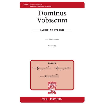 Dominus Vobiscum by Narverud Jacob J Christian Liturgy for SAB a cappella