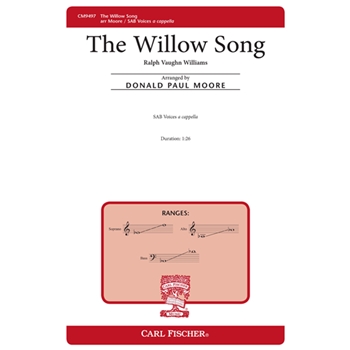 Willow Song by Vaughan Williams Ralph - Moore Donald - William Shakespeare for SAB a cappella