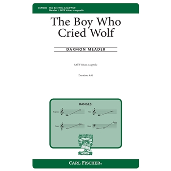 Boy Who Cried Wolf by Meader Darmon Aesop's Fable for SATB divisi a cappella