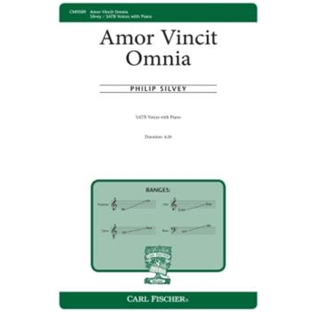 Amor Vincit Omnia by Silvey Philip Rick Widener for SATB and Piano