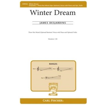 Winter Dream by DesJardins James M for 3-Part Mixed and Piano