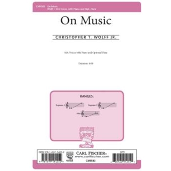 On Music by Wolff Christopher for SSA and Piano